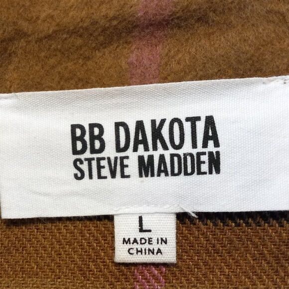 BB Dakota Steve Madded Women's L Tan/Pink Button down Jacket Cottagecore - Picture 2 of 6